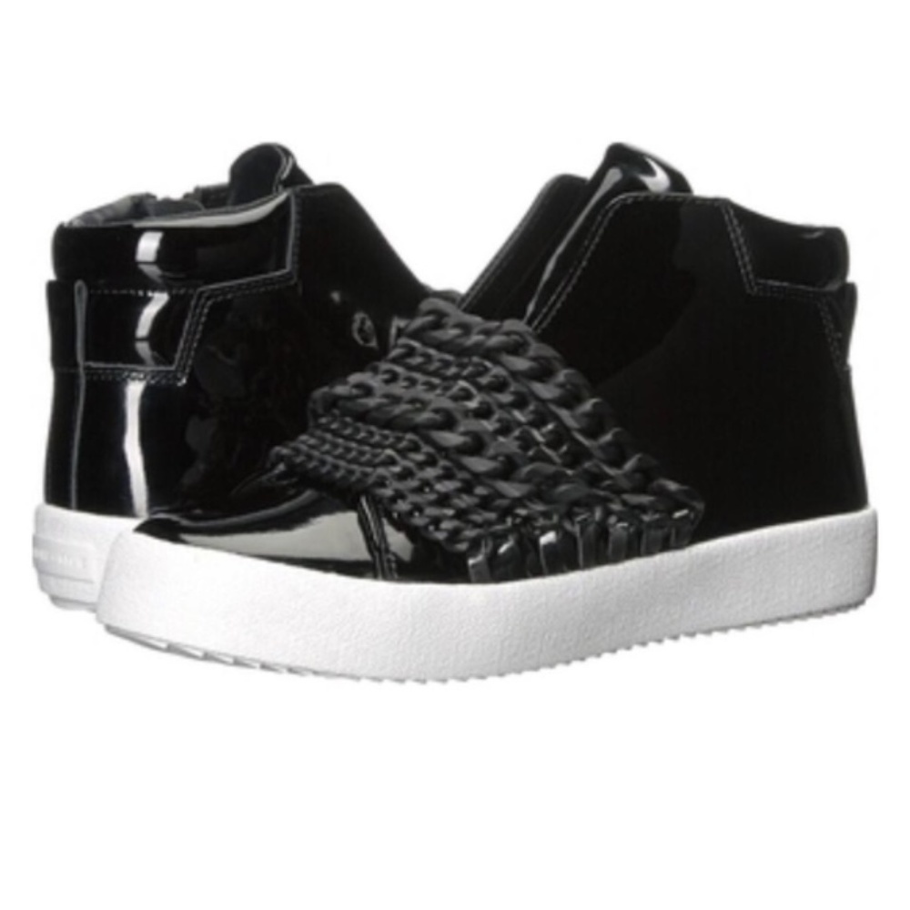 New Kendall + Kylie Black Chain Link Sneakers